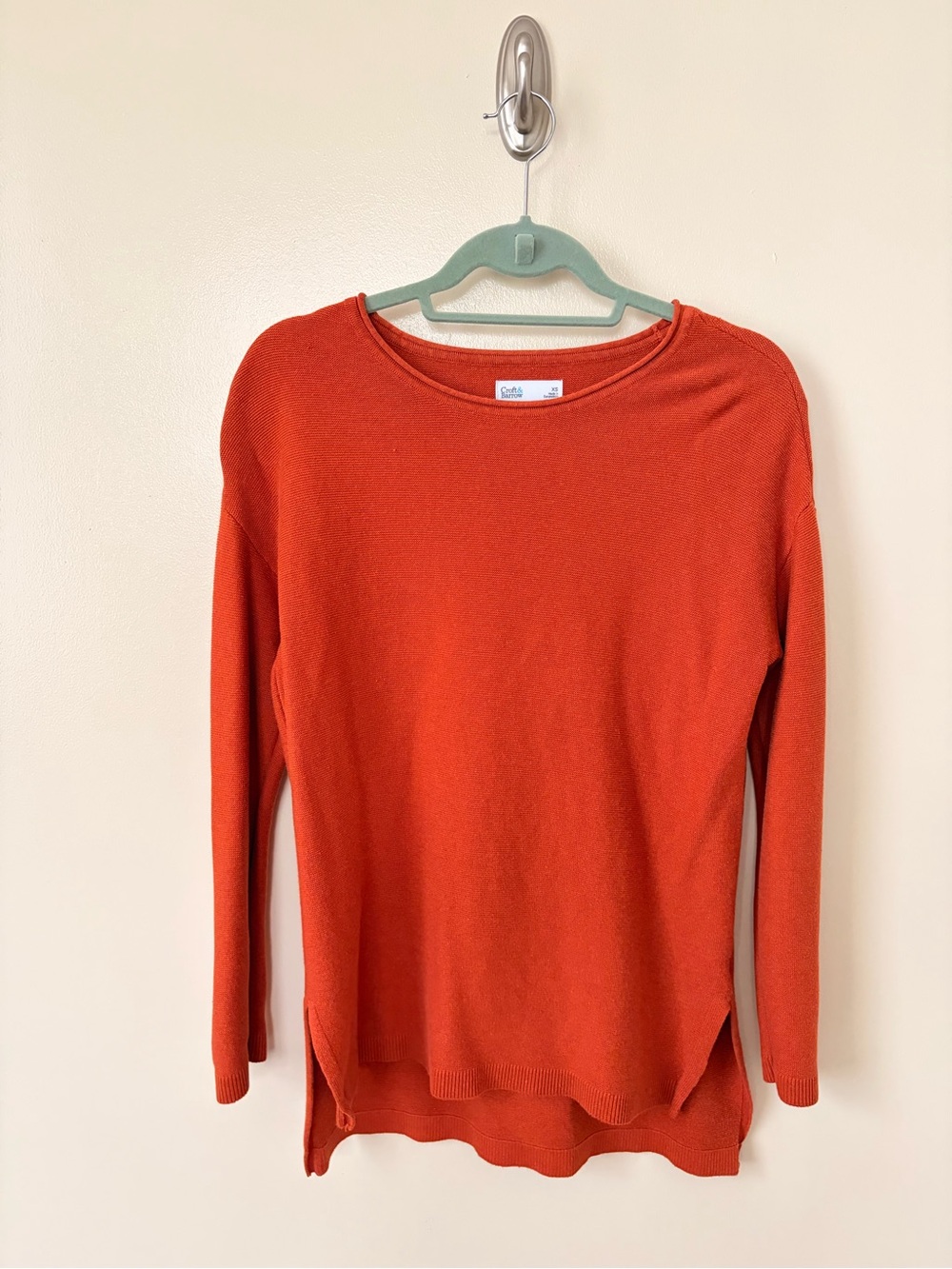 Croft & barrow Rust Orange Long Sleeve Crewneck Sweater